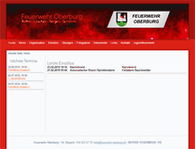 Tablet Screenshot of feuerwehr-oberburg.ch